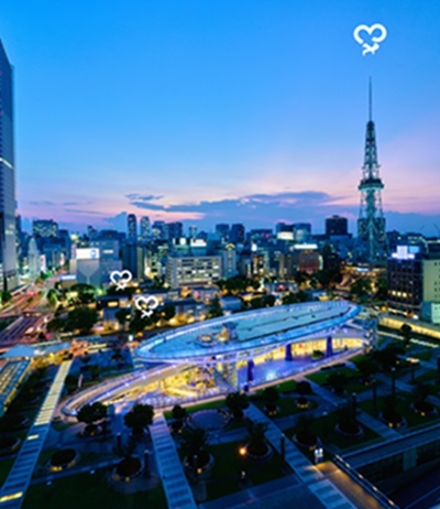 オアシス21の夜景画像