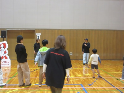 写真：ブレイクダンスワークショップの様子