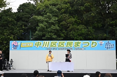 写真：金沢市観光PRステージの様子