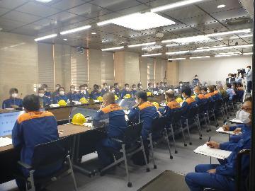 写真:市本部防災訓練の様子