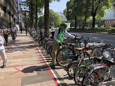 写真：自転車駐車対策の様子