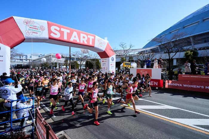 写真:名古屋シティマラソンの様子