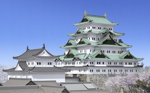 イラスト：天守閣木造復元のイメージ