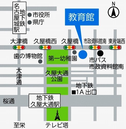 教育館の地図