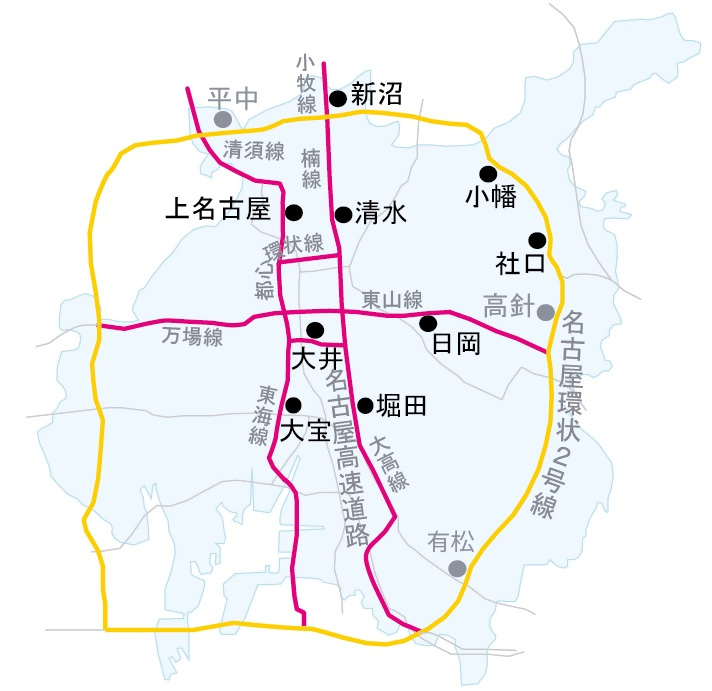 地図：観測地点図