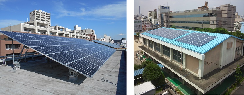 写真:左:名北小学校 右:千石小学校