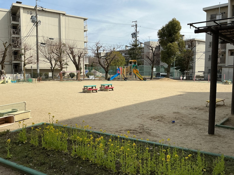 本地保育園の園庭です