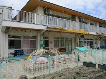 写真:乳児園庭の様子です。