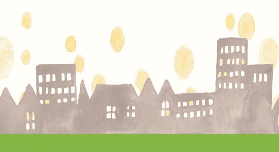 イラスト:街並み