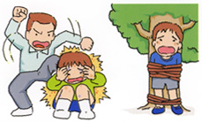 イラスト:身体的虐待