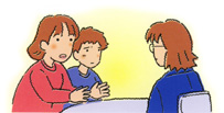 イラスト:子どもと親のケア