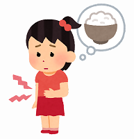 イラスト:おなかがすいたこども