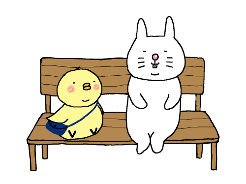 うさじとぴよ吉のイラスト
