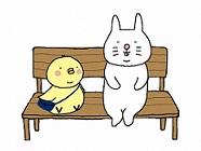 広報キャラクターうさじとぴよ吉のイラスト