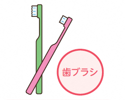 ヘッドが小さい歯ブラシイラスト