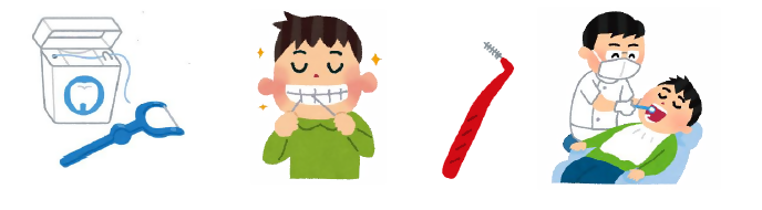 イラスト:歯周病の予防法について