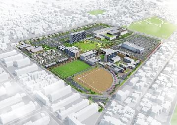 イラスト：第20回アジア競技大会選手村後利用事業基本計画イメージ