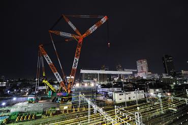 写真：近鉄名古屋線　架設状況2