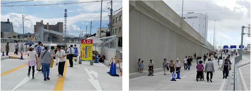 写真：フリーウォーク見学会の風景