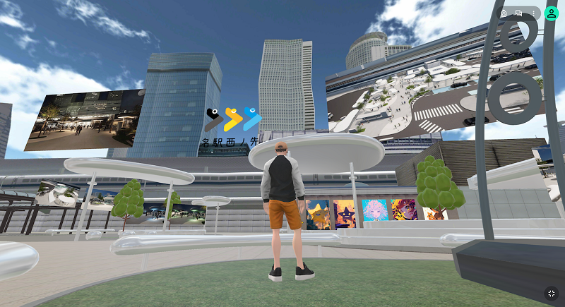 画面:名駅西メタバース