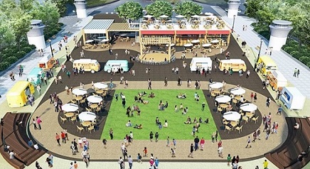 イラスト：憩いの場　イメージパース