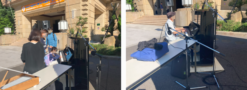 写真：ストリートピアノ