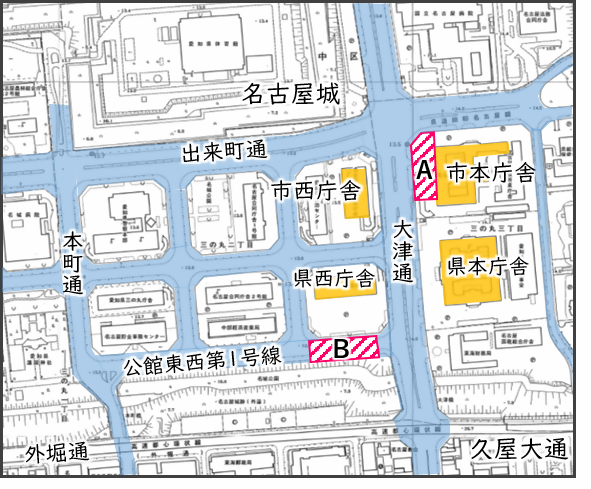 地図：イベント会場位置図