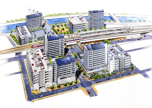 イラスト:4工区全体のイメージ図