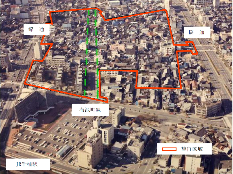 写真：施行区域の全景