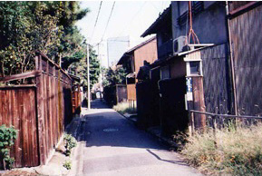 写真：布池町線の整備前