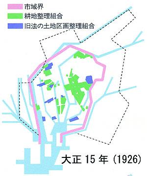 地図:大正15年(1926年)の状況
