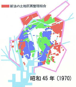 地図:昭和45年(1970年)の状況