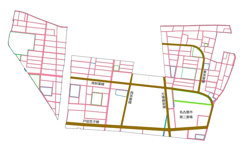 地図：茶屋新田地区の概要図