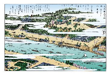 写真：尾張名所図会「天王崎の天王社」