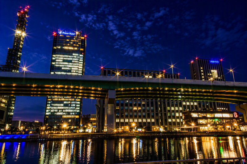 夜の堀止の写真