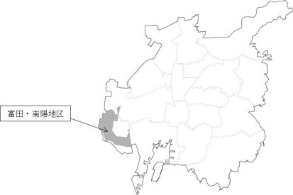 地図：富田・南陽地区