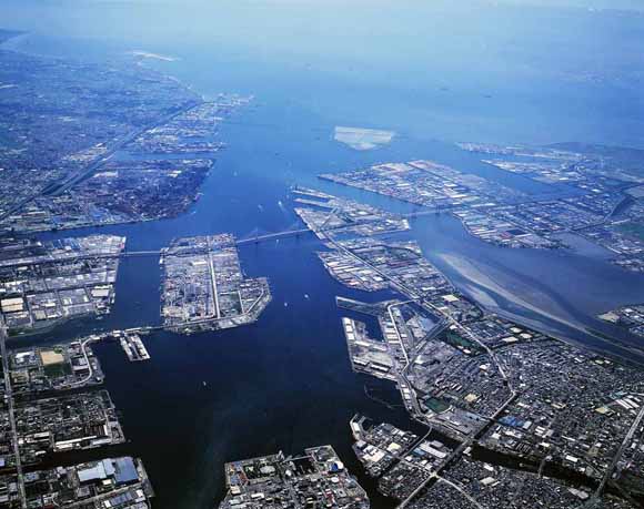 名古屋港航空写真