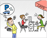 駐車料金が気になる人のイラスト