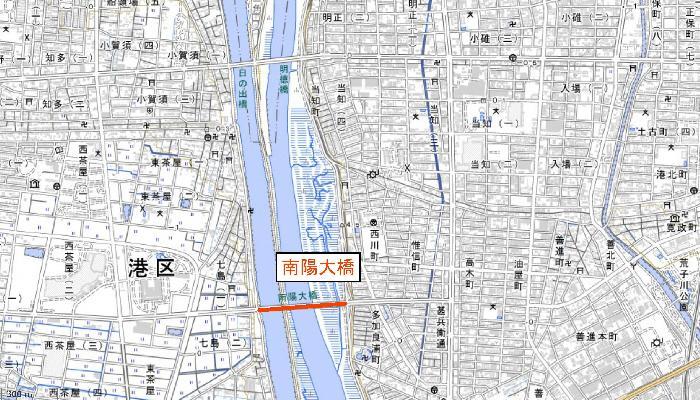 地図:南陽大橋の整備箇所図