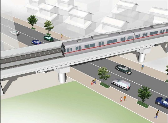 イラスト：都市計画道路守山本通線の事業完了後のイメージです。