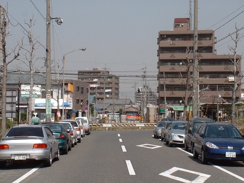 写真:事業着手前の都市計画道路万場藤前線