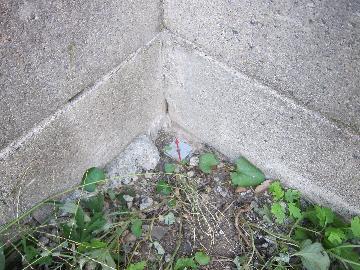 写真:境界標示プレート