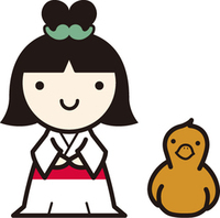 イラスト:歴史の里マスコットキャラクターしだみこちゃん