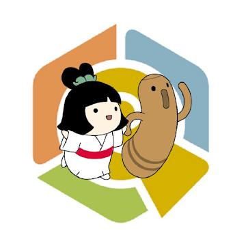 歴史の里マスコットキャラクターしだみこちゃんと埴輪氏武