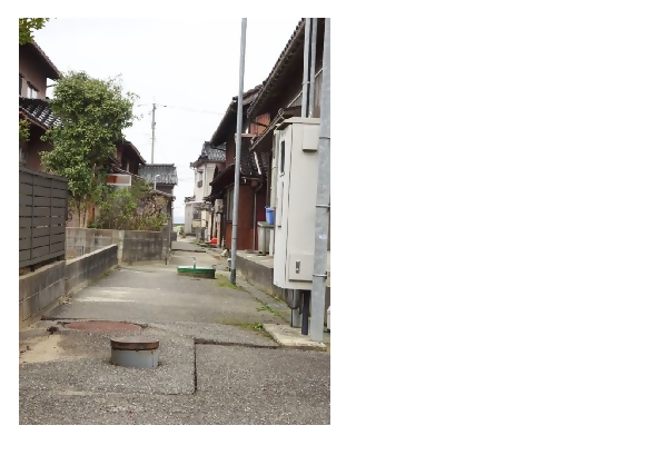 写真：道路の被害の様子