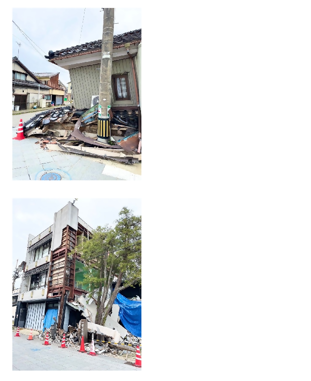 写真：倒壊した建物の様子