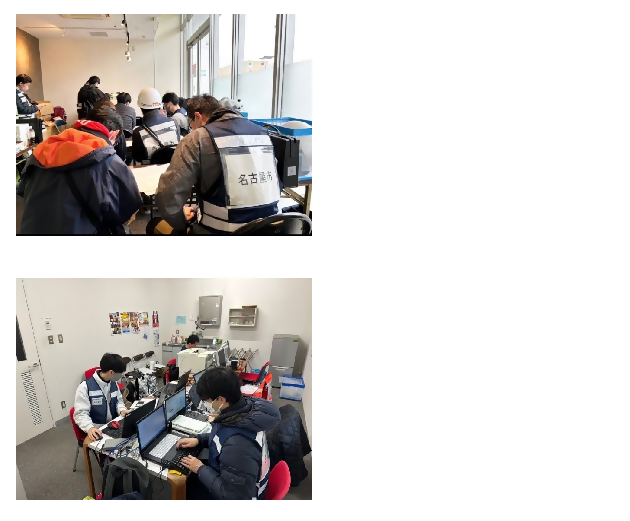 写真：現地派遣状況