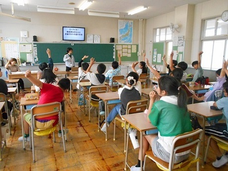 令和7年度大磯小学校での租税教室の写真