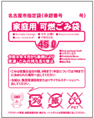 写真：家庭用可燃ごみ袋