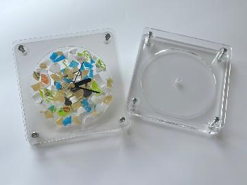 アップサイクル時計のサンプルの写真